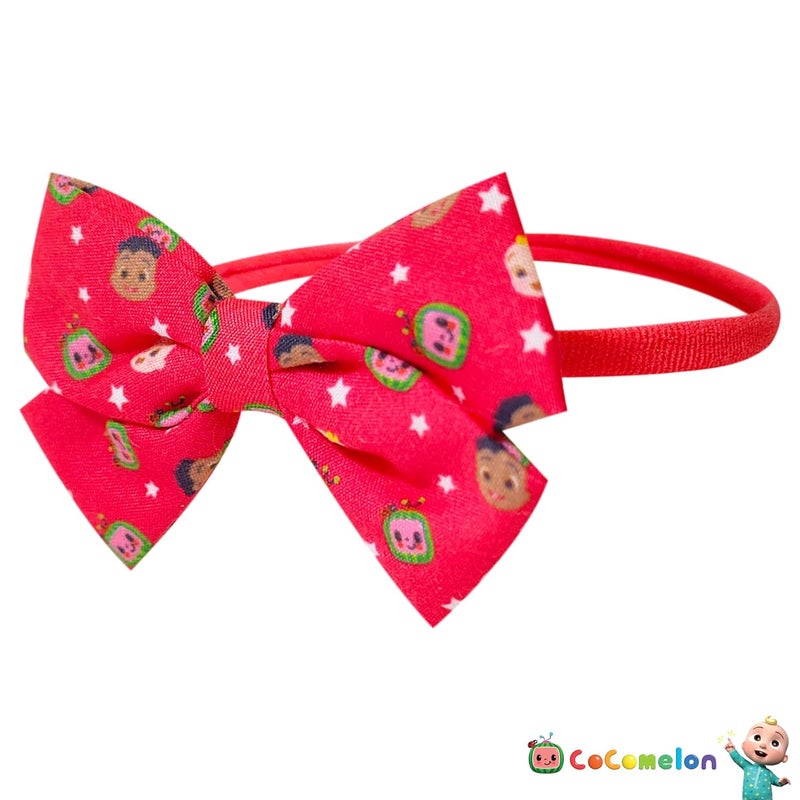 Luv Her Baby Accessories Adorable CocoMelon Baby Headband Bows Soft Elastic Newborn Girl Essentials - Image 2